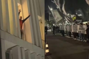 都体：尤文球迷来到酒店外支持新主帅，图多尔向球迷们挥手致意