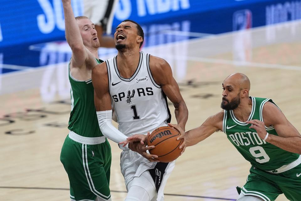 betvictor伟德-8三分轰39+11，文班平生涯纪录！3点助马刺17战16胜连斩争冠大热